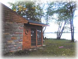 Cabin on Paradise Lake, a few minutes from Mackinaw City, Michigan.